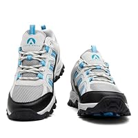 ASOCO DREAM Wanderschuhe Herren Damen Trekkingschuhe Leicht Outdoorschuhe Atmungsaktiv Bergschuhe Wanderhalbschuhe,Beige Blau,41 EU – Ansicht 6