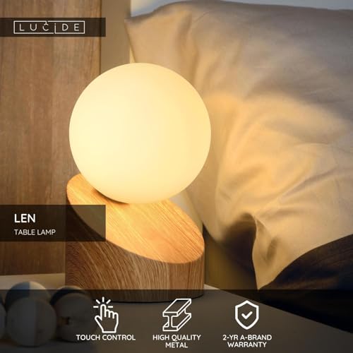 Lucide LEN - Lampa stołowa - Ø 10 cm - G9 - Jasne drewno