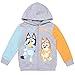 Bluey Bingo Toddler Boys Fleece Zip Up Hoodie Grey 4T