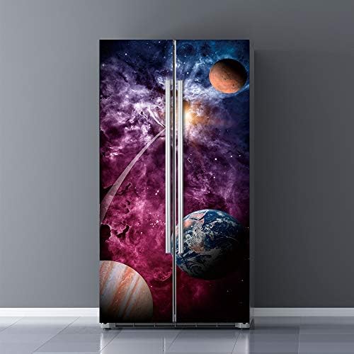 Modern Art Vinyl 3D Door Sticker, Peel and Stick Self Adhesive Removable Vinyl Door Decals for Home Decor,Door Mural Fridge Sticker Poster Art Wall Paper ,32.3x78.7"/82x200cm