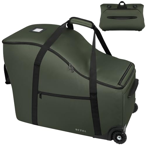 SCTEL Infant Car Seat Travel Bag for Airplane Fit Doona Stroller and Base