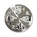 Produktbild Nedis CLWA003PH40 Kreisförmige Wanduhr, Durchmesser von 40 cm, Photo Frame, Silber