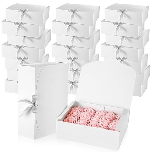 Colarr 24 Pcs White Gift Boxes with Lids 12 x