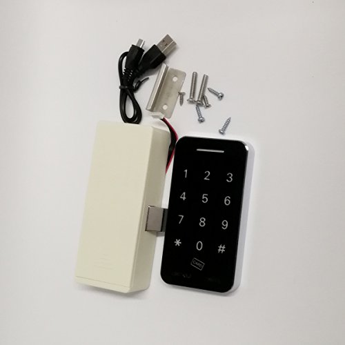 Touch Keypad Cabinet Lock Electronic Cabinet Lock Kit Set With Rfid Keys & 5V Dc Power Port Backup For Jewelry Box Baby Proof Closet Medicine Cabinet Cupboard #TOP1