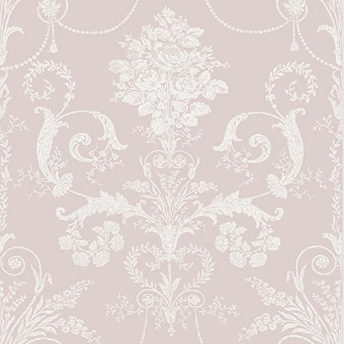 Laura Ashley Josette Amethyst Wallpaper