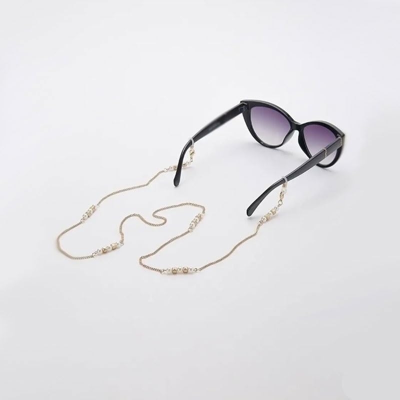 Versatile Bead Eyewear Accessories Outdoor Sports Glasses Chain Hand-made Necklace Pearl Eyeglass Rope