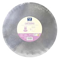 PME Runde Kuchenplatte mit Glatter Rand, Silber (10 / 25cm)