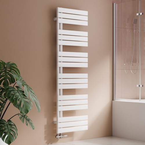 S'AFIELINA Design Badheizkörper Handtuchheizkörper Weiß Flach Paneel Seitenanschlusss 1599x500mm Heizkörper für Bad Handtuchtrockner 794 Watt