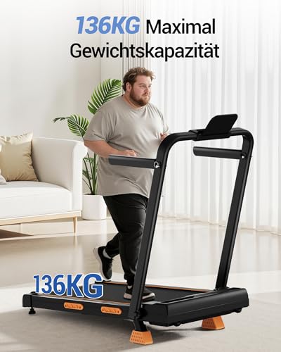 UMAY-Laufband-fur-Zuhause-Klappbar-mit-Steigung-16-10KMH-Walking-Pad-Klappbar-mit-Steigung-Fernbedienun-LED-Anzeige-Laufbander-mit-Handlaufen-30-HP-Treadmill-for-Home-Belastung-136KG | Dealmeister.io Alt tag für bilder post titel