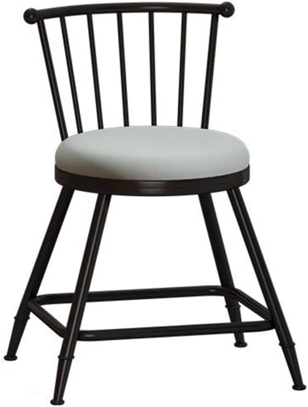 EMENAR Counter Stool Modern Upholstered Bar Stool With Backrest