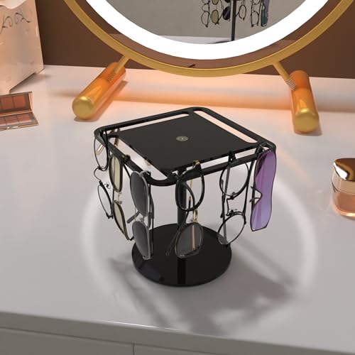 LoengMax 360° Rotating Acrylic Sunglasses & Eyeglasses Display Rack - Black Tabletop Organizer for Eyewear by LoengMax - Image 5