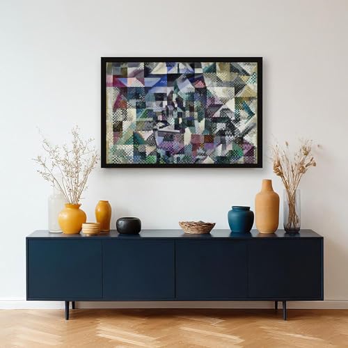 Décoration murale Robert Delaunay « Window on the City » tableau sur toile pour salon - 5