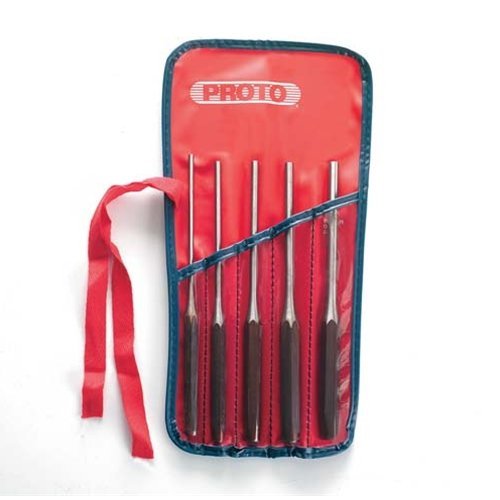 Proto J48005L Long Drive Pin Punch Sets - Set Punch Long Pin 5 Pc #TOP3
