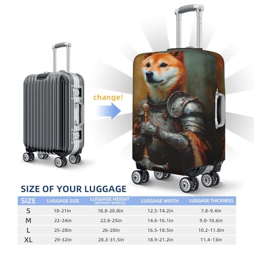 Funny Dog Elastic Travel Luggage Covers Dustproof Scratch-Resistant Suitcase Protector Fit 22-24 Inch4