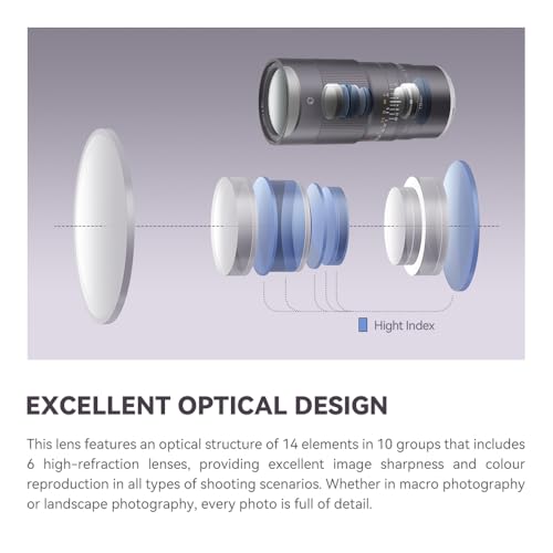 TTArtisan 100mm F2.8 Macro 2X Full Frame Camera Lense Compatible with Nikon F Mount SLR Cameras D6、D5、Df、D850、D810A、D810、D780、D750、D610