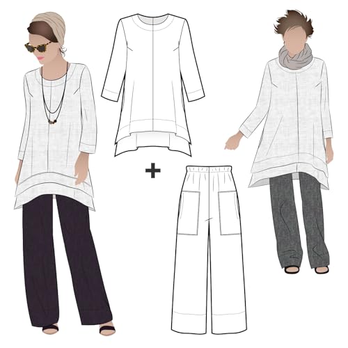 Style Arc Sewing Pattern - Daisy Designer Pant and Tunic Outfit (Sizes…