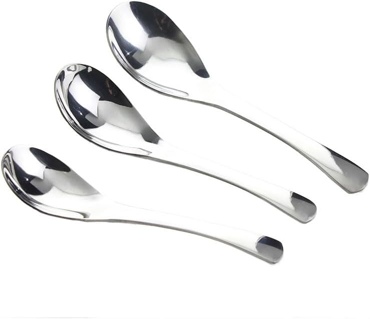 Silverware Flatware Set, 1/4/6/8 Pieces Stainless Steel Thickened Spoons For Hotel Desserts And Soups(8 Pieces)