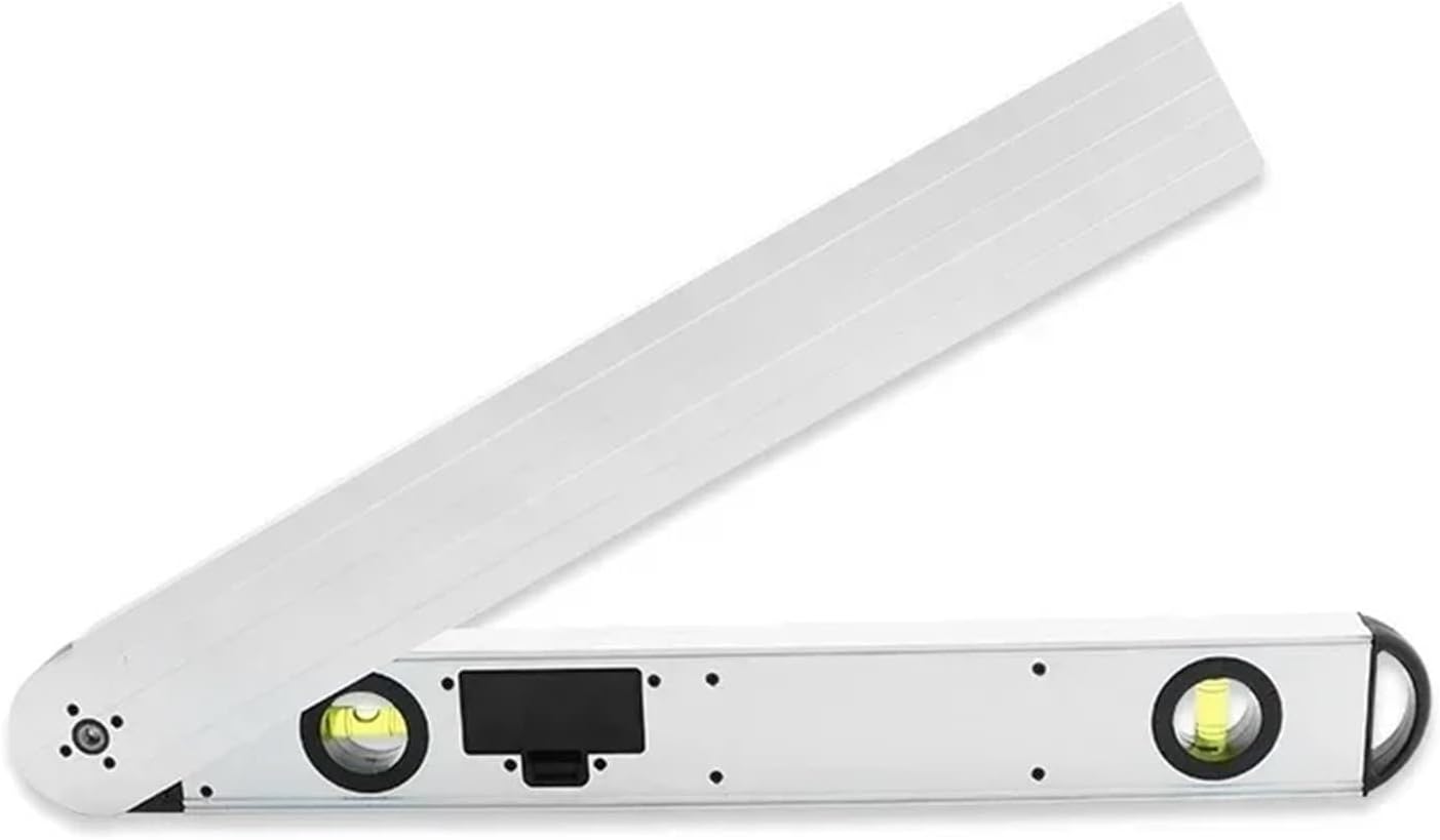 1pc 0~225° Digital Protractor Spirit Level Angle Gauge Meter 16 Inch With Horizontal And Vertical Bubble