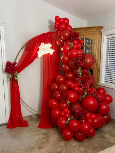 Image of KBZVNAF Burgundy Latex Party Balloons 50 Pack 12 inch