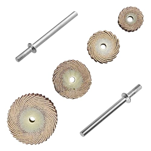 TOVOT 60 Stück 240 Körnung Fächerschleifer mit Metallschäften Lamellenschleifer für Rotierende Werkzeuge (4 Größen: 10/12/15/20MM)