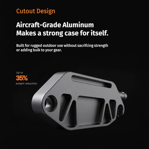 Clip de aluminio para cámara con placa QR mecanizada para cuerpos DSLR 3