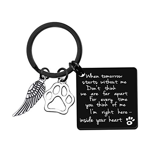 Loss of Pet Keychain Pet Memorial Gifts Keychain Dog Cat