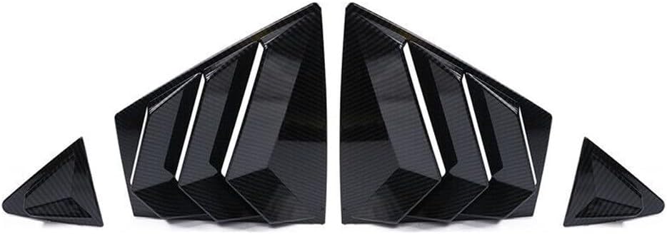 RvSky Side Window Louver Cover 4pcs ABS Carbon Fiber Print Left Right for Toyota for Corolla 2020-2021 Painted TCL204IK4P-CFL 4CAR-WDL,Fit Testing