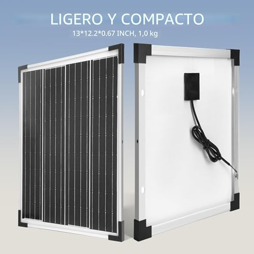 Miniatura 2 de Nicesolar Panel Solar Mono De 20 W, 12 V, Módulo Solar Monocristalino, Juego De Sistema Para Carga De Energía Independiente De La Red De 12 24 V Para Camping