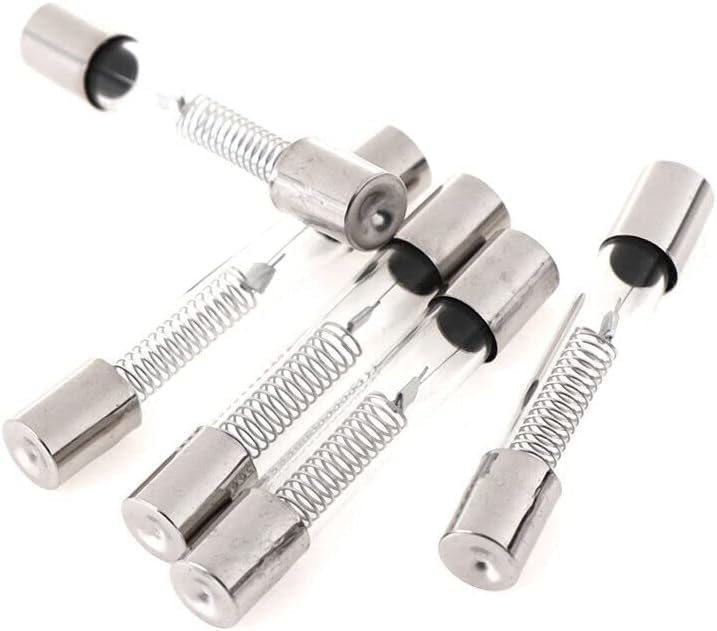 Miniatura 2 de 5 unids 5KV 0.9A protección para horno de microondas Tubo de fusible de alto voltaje 0.236x1.575 in, piezas de repuesto para horno de microondas,