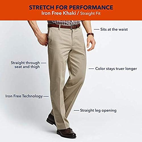 Khaki Pant D3 Flat Front Stretch 