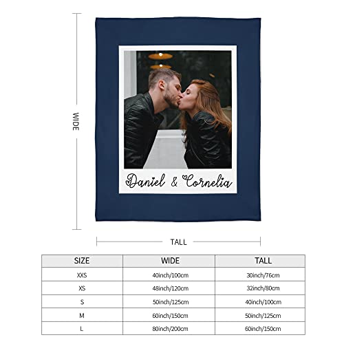 Easycosy personalisierte Decke für Paare - Geschenke für Sie Frauen Benutzerdefinierte Bild ersonalisierte Foto Kuscheldecke für Freundin… – Ansicht 2
