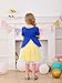 Haloumoning Toddler Baby Girl Tutu Dress Little Kids Cute Short Sleeve Ruffle Party Dresses 9M-8Y Royal Blue