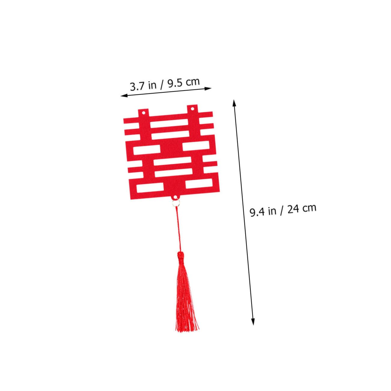 Abaodam 10sätze Hochzeitsdeko Chinesische Xi Zeichen Wanddekoration Mit Fransen Traditionelle Hochzeitsornamente Für Chinesische Feiern Und Hauswärme Romantische Raumgestaltung