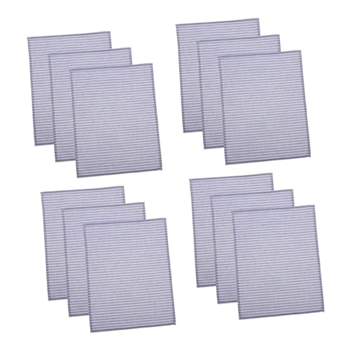 Serviettes de table rayées lavables réutilisables : lot de 12 pour décoration table coton