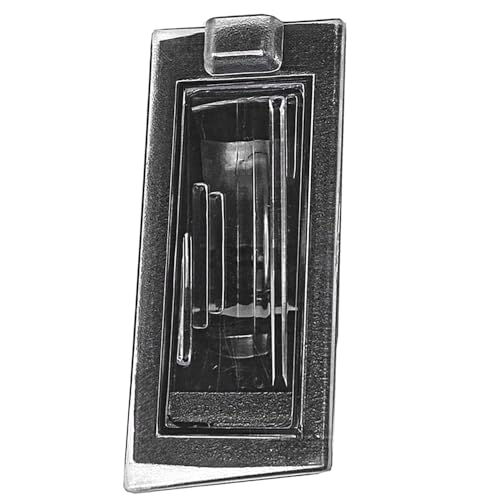 KACEPAR License Plate Lamp Cover, Compatible with Jeep Cherokee 2014-2018, Left Driver Side, Clear Lens, Black