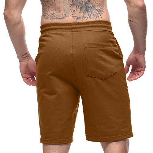 Kit com 2 Bermudas de Moletom Dooker - Masculino Cor:Amarelo - Verde;Tamanho:GG;Gênero:Homem