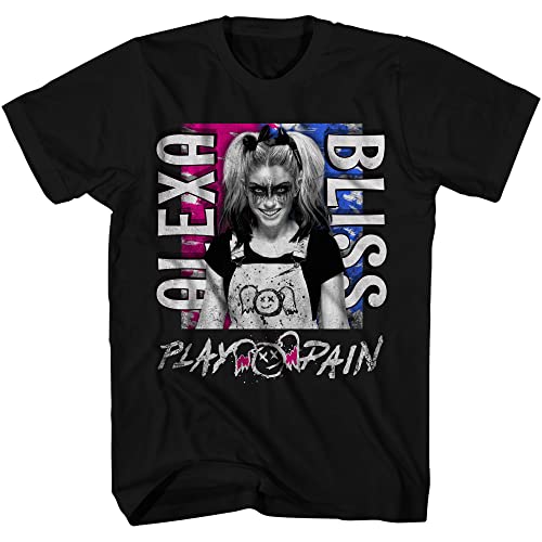 WWE Superstar Alexa Bliss Shirt - Alexa Bliss - Mens World Wrestling Champion T-Shirt (Black, X-Large)