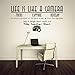 Produktbild ONETOTOP Wohnkultur Foto Vinyl Adesivo de Parede Englisch Wort Wort Leben Wandaufkleber ist eine Kamera von der Wandaufkleber 35x68cm