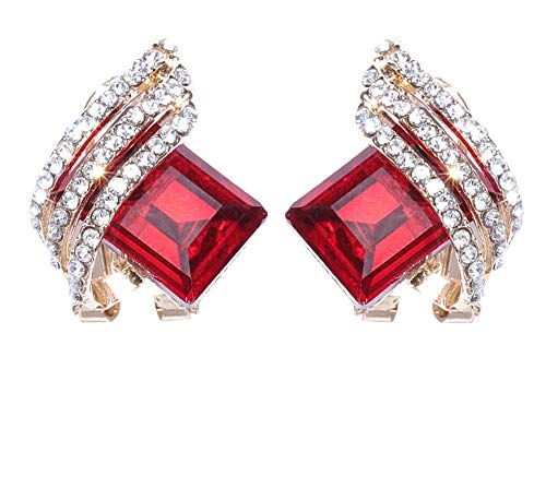 YouBella Jewellery Crystal Stud Earrings for Girls and Women (Red) (B07D7ZBTWJ) Amazon Price History, Amazon Price Tracker