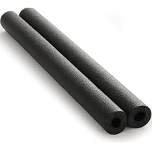 Hollowfly 2 Pack Jumbo Pool Noodles Floating Pool Noodles Foam Tube Large Hollow Floating Training Device Swimming Craft Projects Padding Bumper50 x 4.5 Inch,Black