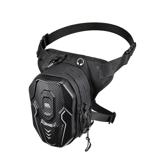 KEMIMOTO Motorcycle Thigh Bag for Men Women, EVA Hard Shell Leg Bag