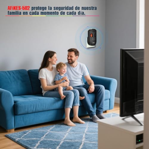 AFiKES - Détecteurs de gaz, Alarme GPL/gaz Naturel/gaz de Ville, avec Alarme sonore et Affichage numérique LED, Moniteur de méthane et de Propane Butane (Noir) – vue 2