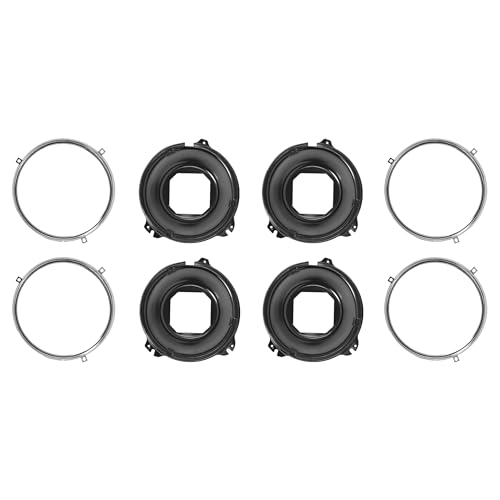 HECASA 8PCS Front Headlight Molding+Headlight Bucket Compatible with 1964-1970 Chevrolet Chevelle/El Camino & 1966-1969 Pontiac LeMans/Tempest & 1966-1970 Pontiac GTO & 1958-1972 Chevrolet Impala