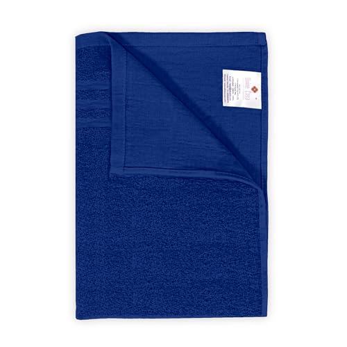 Image of Divine Casa Cotton Blue Bath Towel 550 GSM, Soft & Durable, High Absorbency, 75x150 cm, Ideal for Daily Use