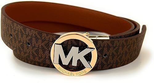 Michael Kors Women's Belt Mk Signature Monogram Logo Reversible