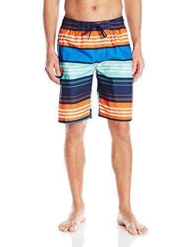 Image of Kanu Surf Men's Big Viper Extended Size Stripe Swim Trunk