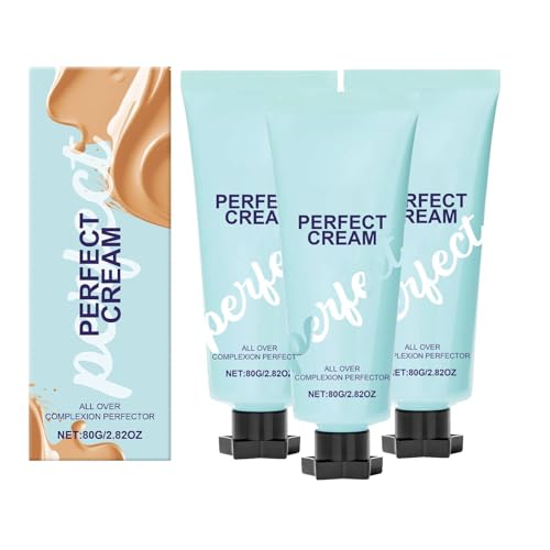 Concealing Foundation Perfecting Cream, Waterproof Long Lasting Even Skin Tone, Scars, Natural Body Makeup Foundation for Mature Skin Smooth Tone Body Makeup Long Lasting Leg Cover Up (3, Pc)