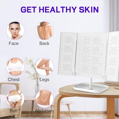 Holsn Portable T-a-n-n-ing Lamp with Adjustable Foldable Stand for Home Use Face and Body