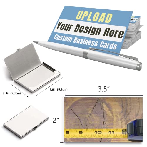 Custom Business Cards Personalized Woodworking Template Business Cards with Logo 2-Sides Printed Coated Paper for Small Business - 3.5\" X 2\"