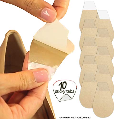 Sticky Shoes Double Sided Shoe Tape - Tape For Perfect Fitting Heels, Anti Slip For Shoes - 10 Pack #TOP2